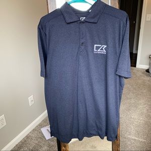 Dark gray Cutter and Buck golf polo w/ 50+ UPF
